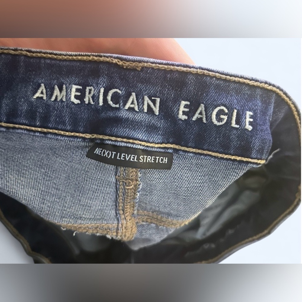 American Eagle Distressed Denim Cutoff Shorts | Size 8 - Picture 3 of 5